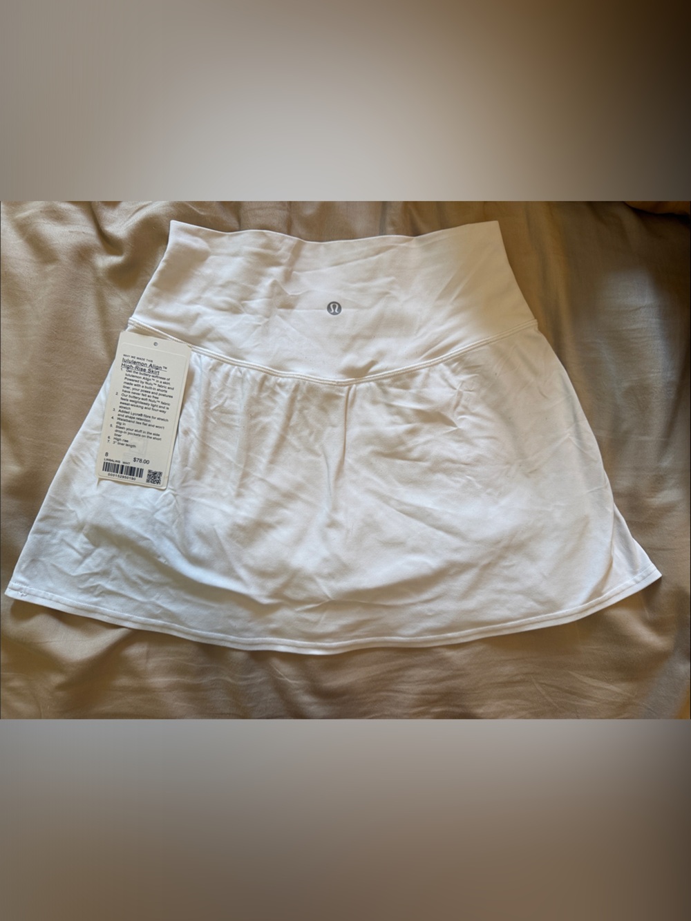lululemon athletica White Women's Athletic Skort with Built-In Shorts